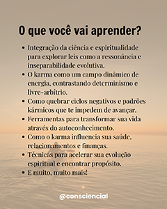 Curso online: Karma, uma visão macrocósmica